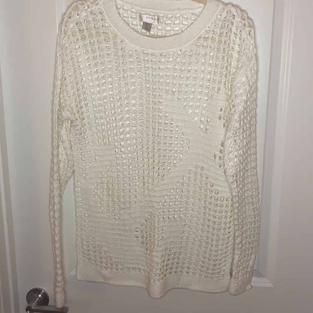 White Anchor Sweater